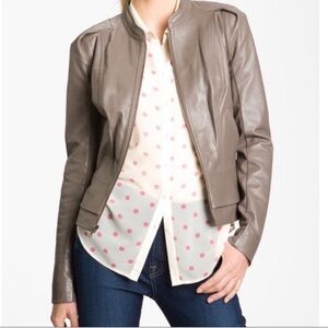 Nordstrom Brand Hinge Leather Jacket